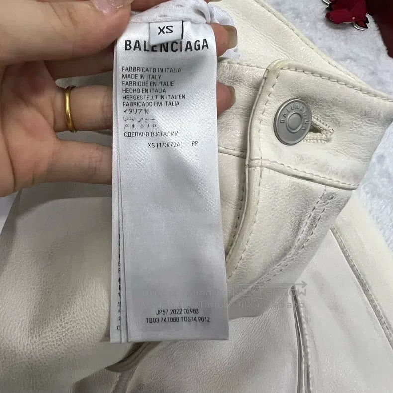 Balenciaga Balenciaga size XS Retro Washed Leather Pants in XS Size US 27 - 3 Thumbnail