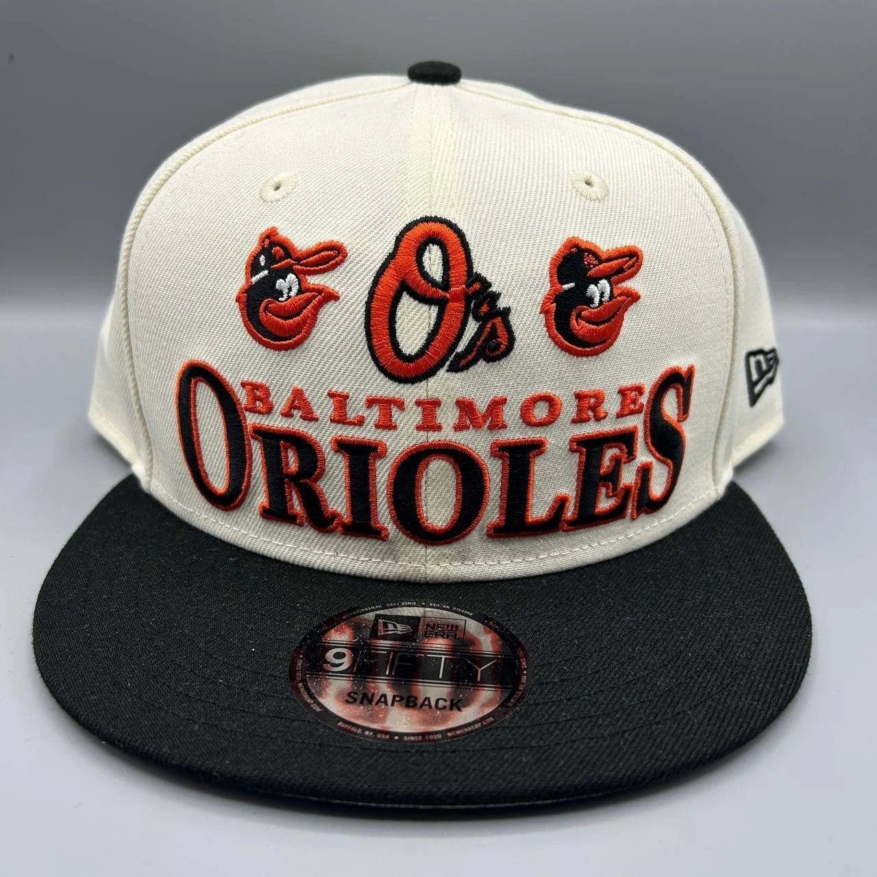 New Era Baltimore Orioles Hat Men White Black Snap Back Cap New Size ONE SIZE - 1 Thumbnail