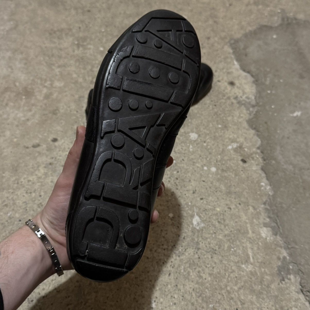 Prada × Vintage Vintage Prada black strap low sneakers Size US 7 / EU 40 - 5 Thumbnail