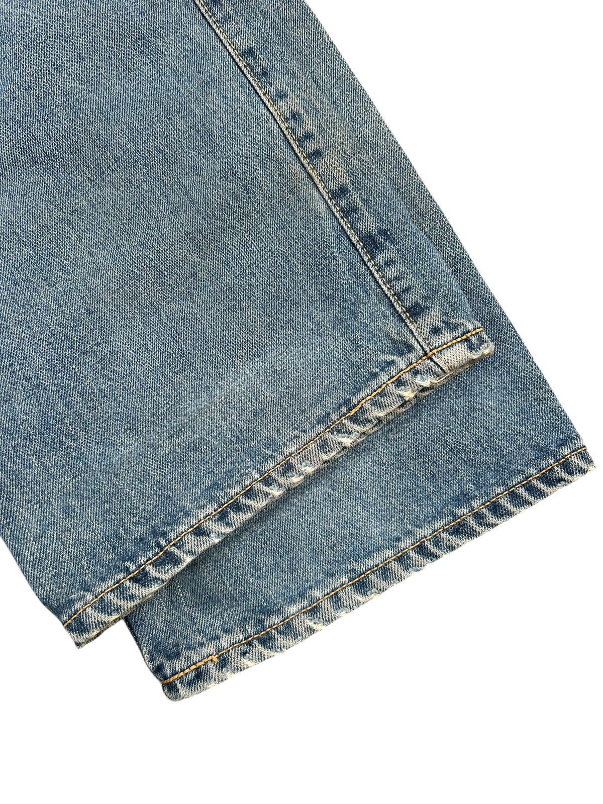 Kapital Thrashed Vintage Edwin 505x Selvedge Dirty Patina Denim Jean Size US 30 / EU 46 - 12 Thumbnail