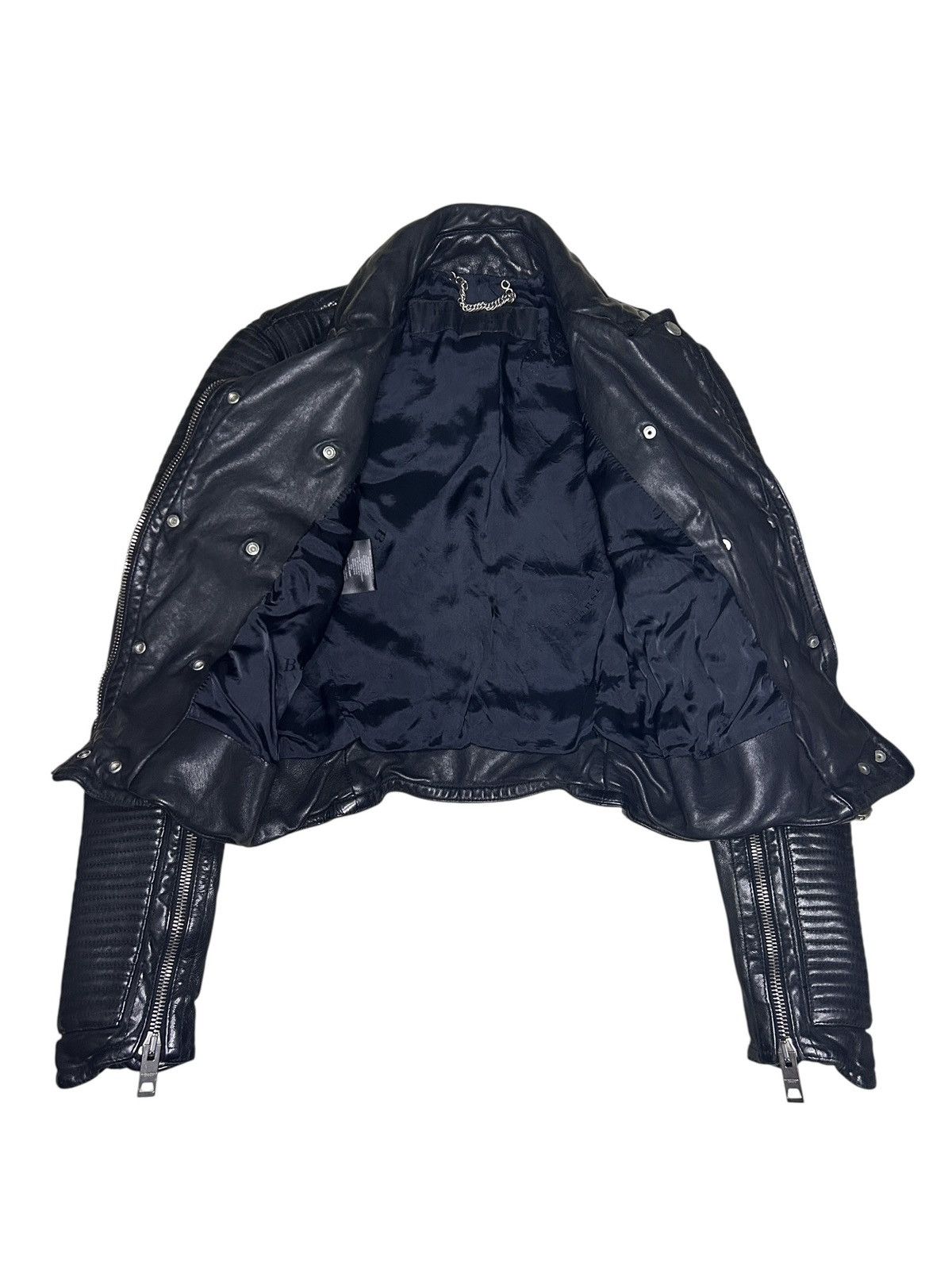 Burberry Prorsum S/S 11 Loseley Moto Jacket Size XS / US 0-2 / IT 36-38 - 19 Thumbnail