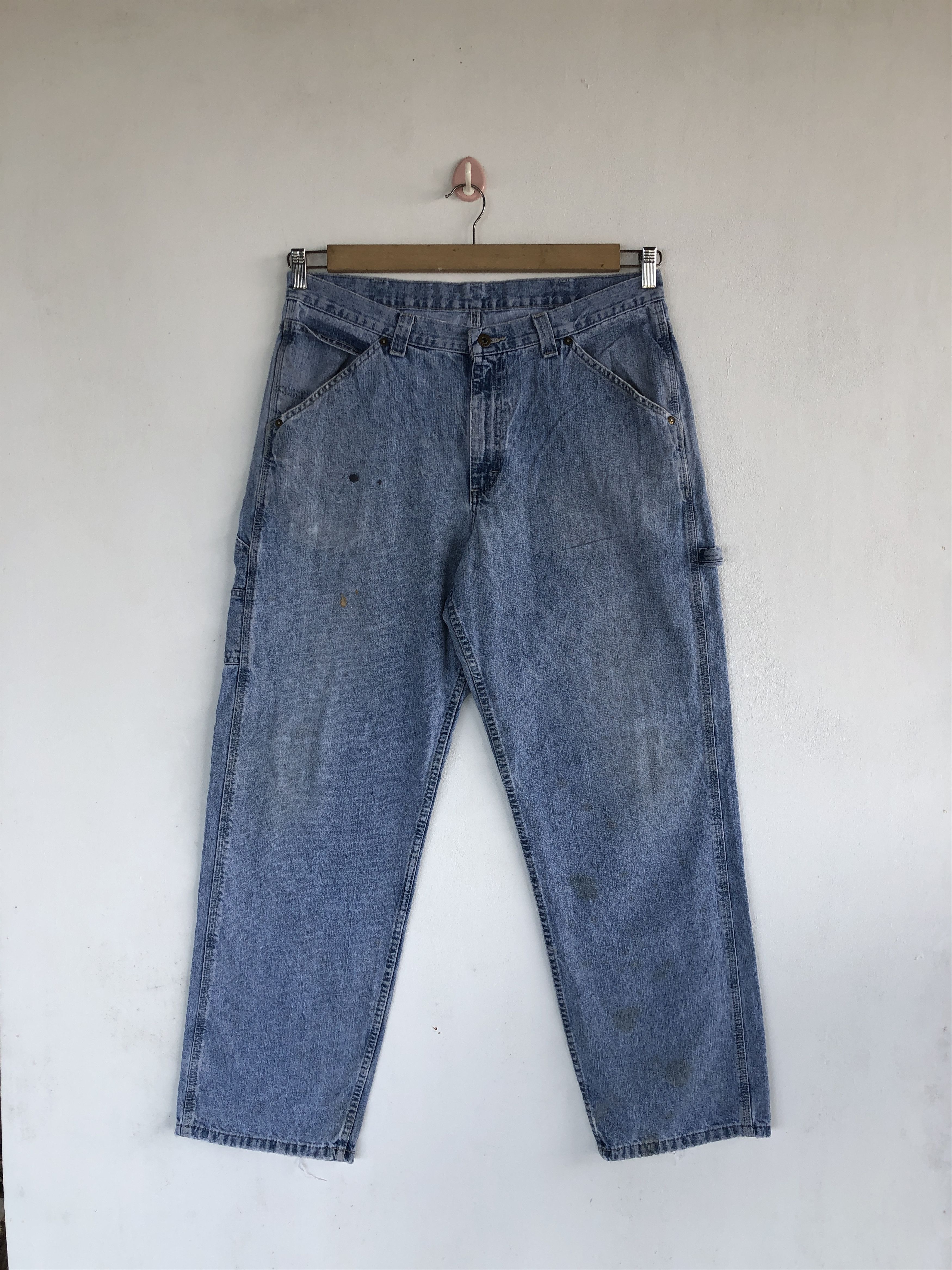 Lee Vintage Lee Baggy Jeans Lee Dungarees Denim Workers Pants Size US 34 / EU 50 - 1 Thumbnail