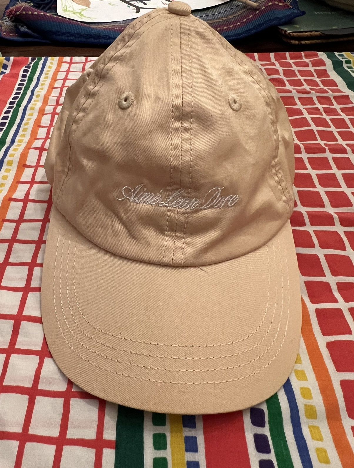 Aime Leon Dore script dad cap