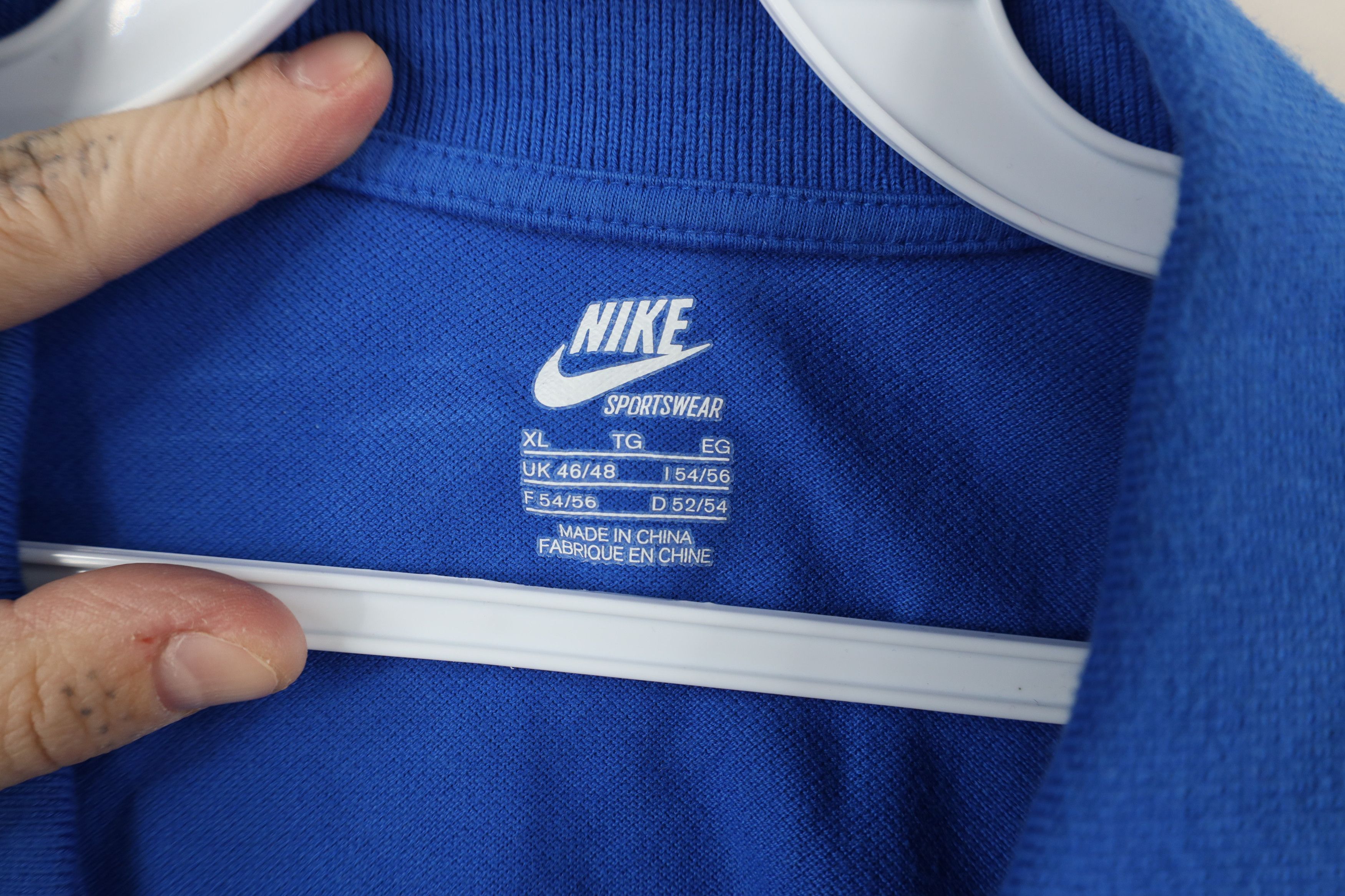 Nike × Vintage Vintage Nike Sportswear Max 90 Collared Golf Polo Shirt Blue Size US XL / EU 56 / 4 - 9 Thumbnail