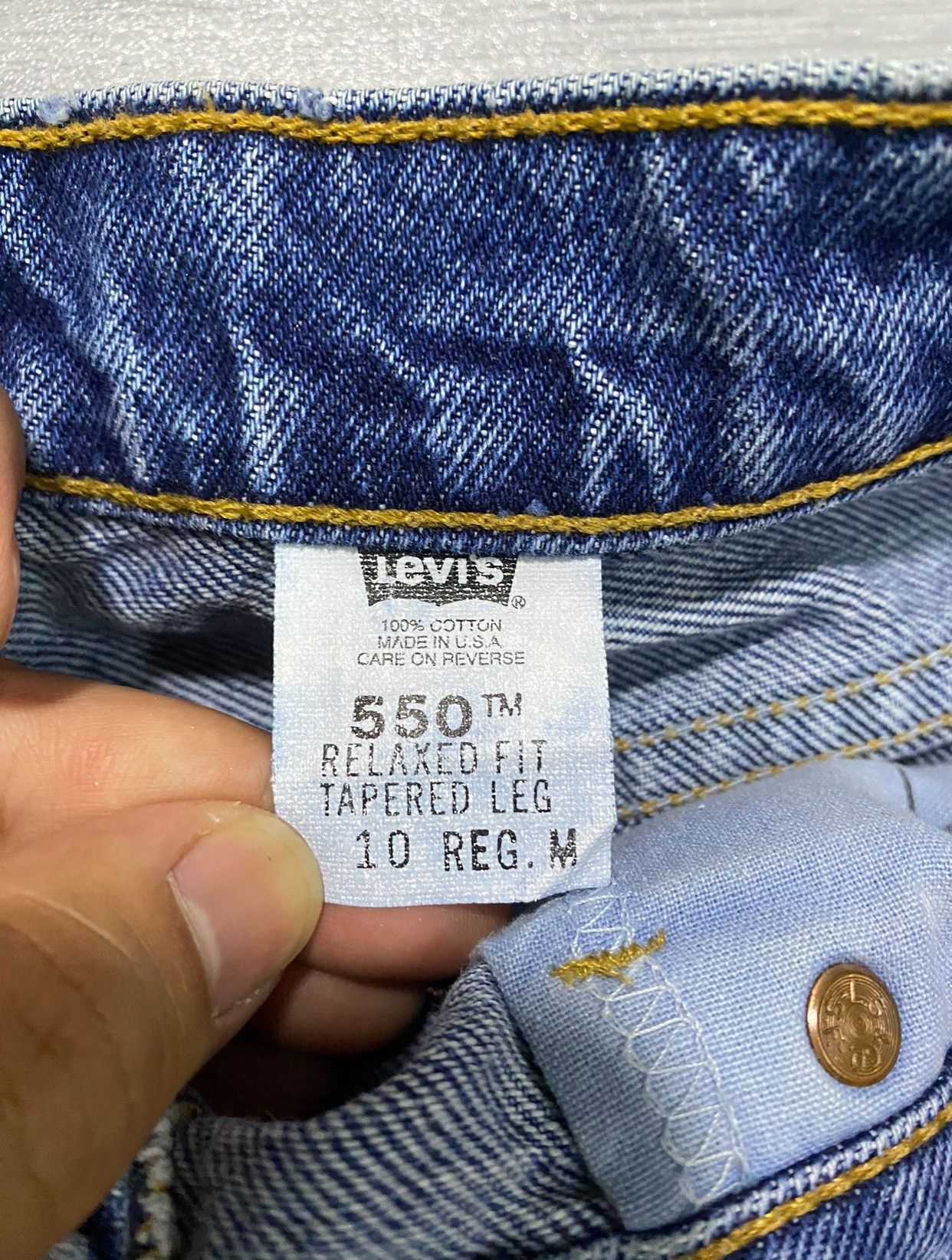 Levi's Vintage Levi’s 550 Relaxed Fit Tappered Leg Denim Jeans Size US 30 / EU 46 - 15 Thumbnail
