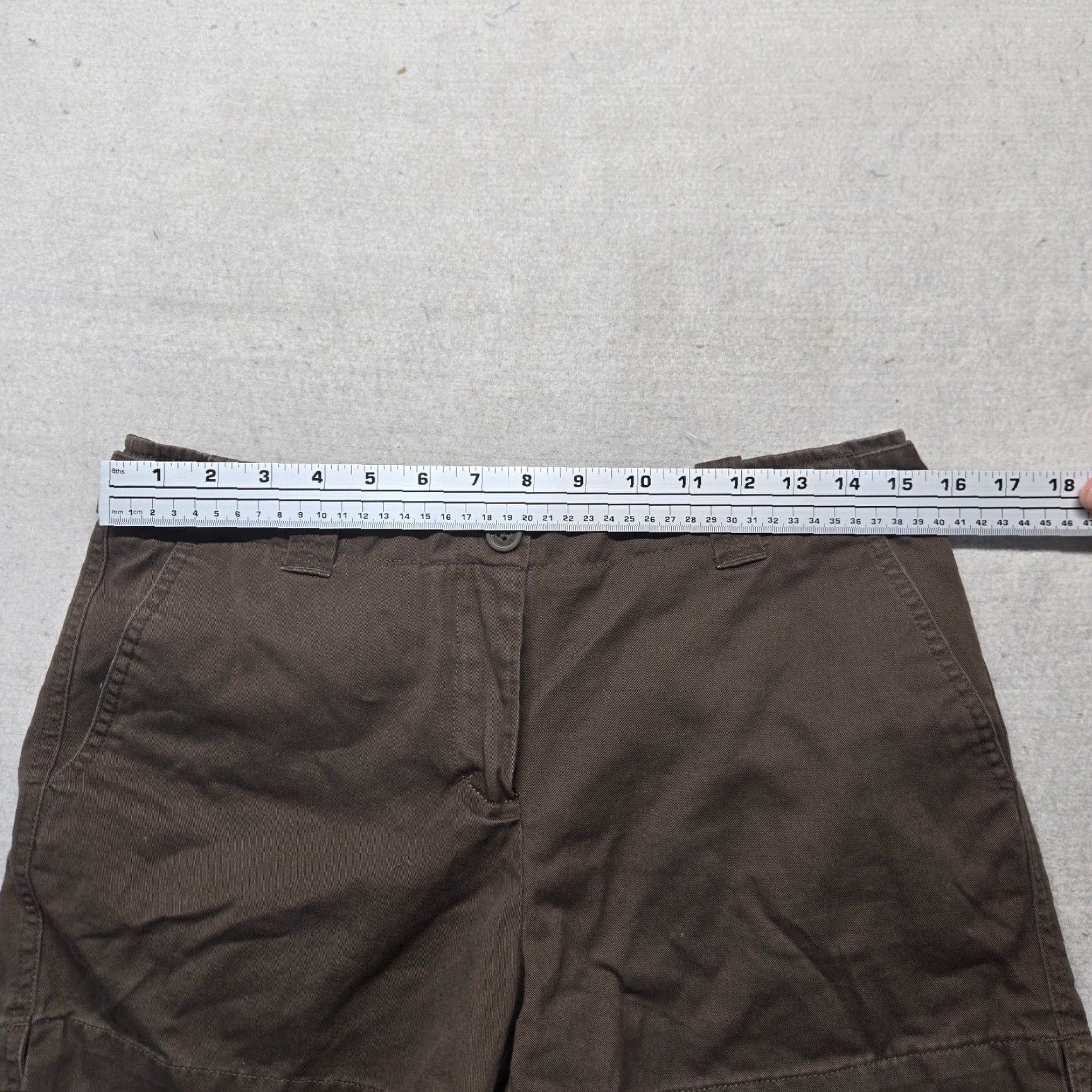 Jones New York Womens Jones New York Brown Chino Pants Size 8 Adult Cotton Size 30" / US 8 / IT 44 - 3 Thumbnail