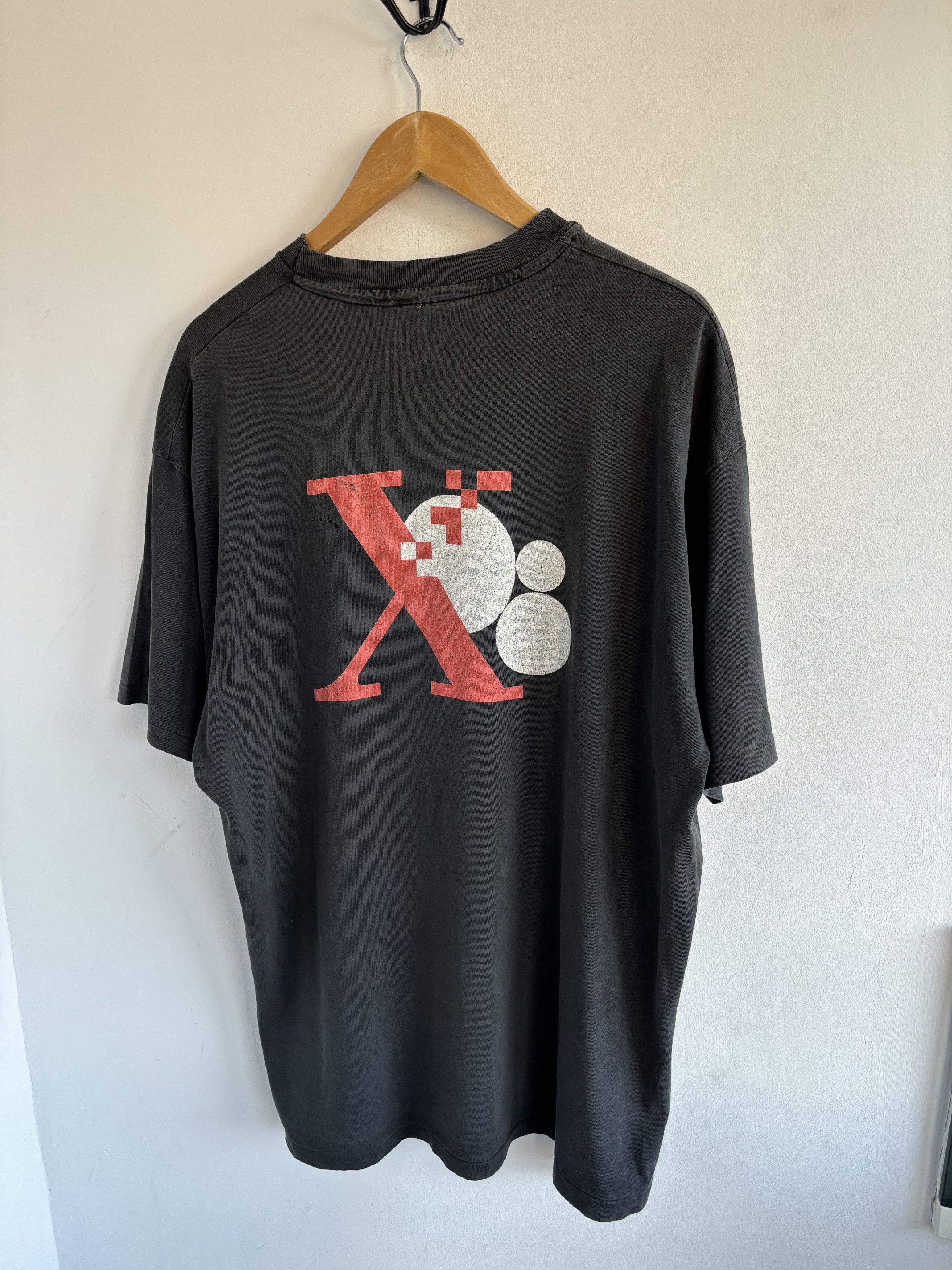Hanes × Vintage Vintage 90s Xerox Logo Faded Tee Size US XL / EU 56 / 4 - 1 Thumbnail