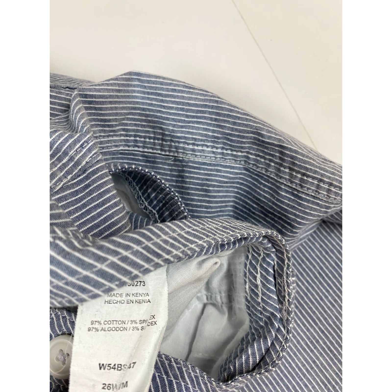 Lee Riders By Lee Womens Shorts 26 Striped Blue Chino Size 30" / US 8 / IT 44 - 5 Thumbnail