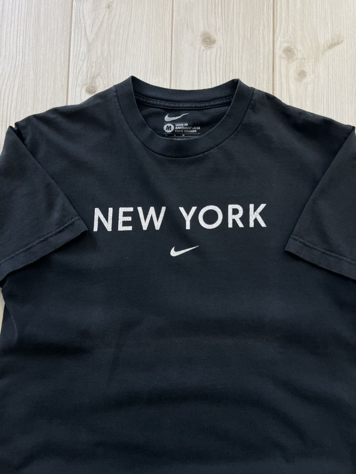 Nike Nike New York Center Check Tee Vintage Faded Size US M / EU 48-50 / 2 - 1 Thumbnail