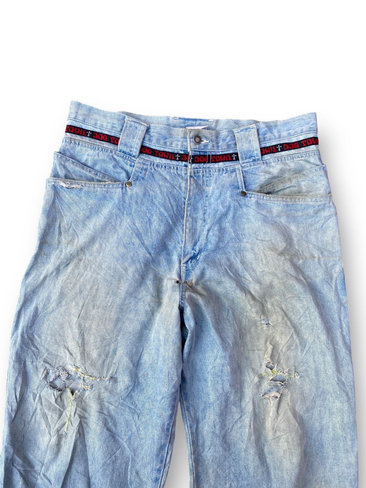 Dogtown × JNCO × Japanese Brand Vintage Dogtown Distressed Baggy Large Pocket Jeans. #D8 Size US 38 / EU 54 - 2 Thumbnail