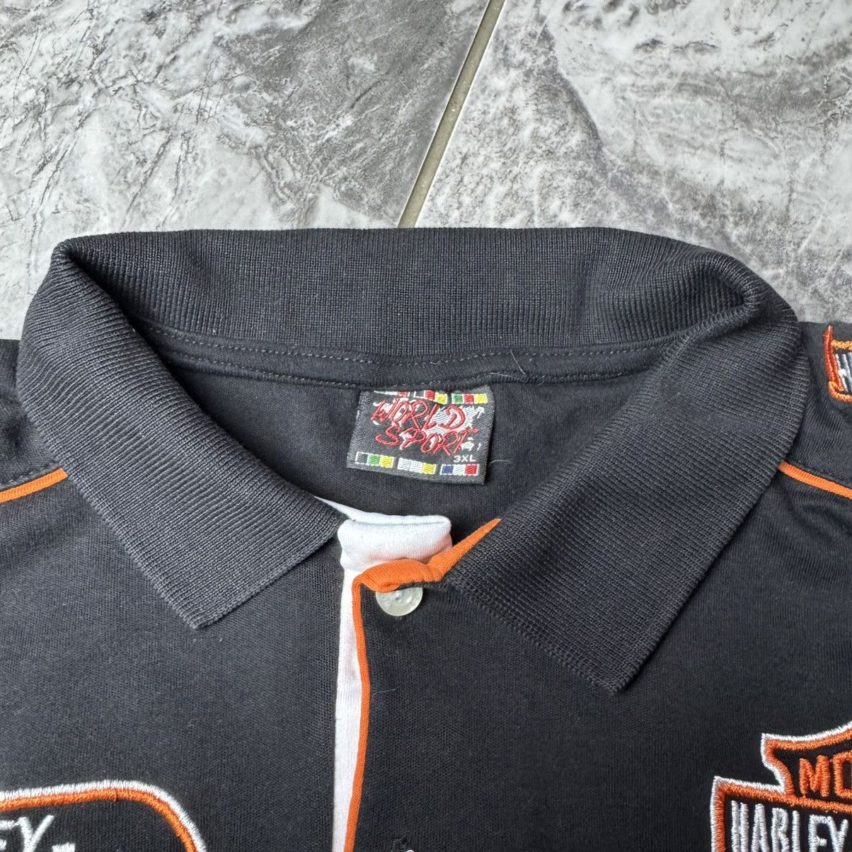 Harley Davidson × Vintage Harley Davidson Moto Racing Polo T-shirts Size US L / EU 52-54 / 3 - 6 Thumbnail