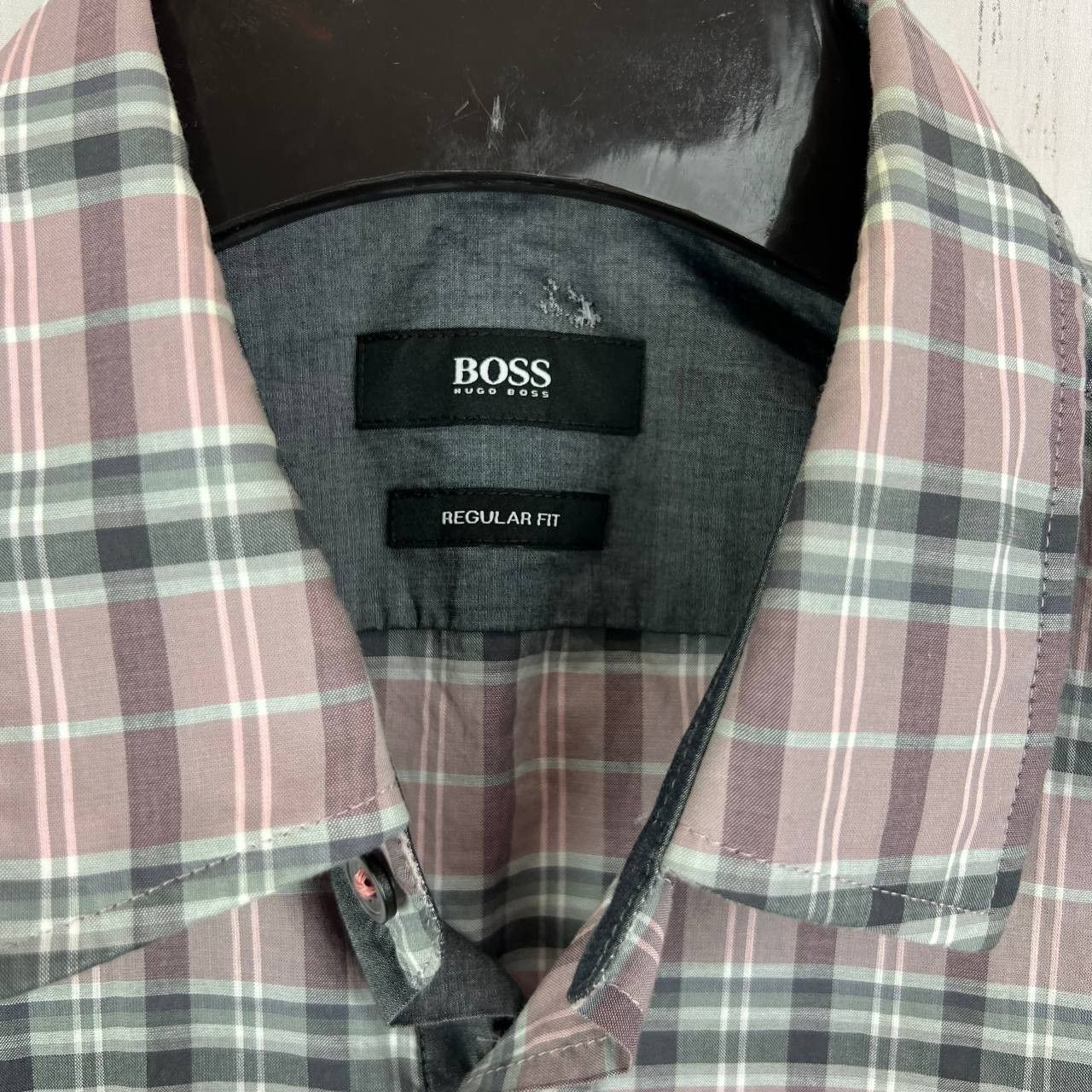 Hugo Boss BOSS Hugo Boss Medium Regular Fit Plaid Shirt Men Size US M / EU 48-50 / 2 - 5 Thumbnail