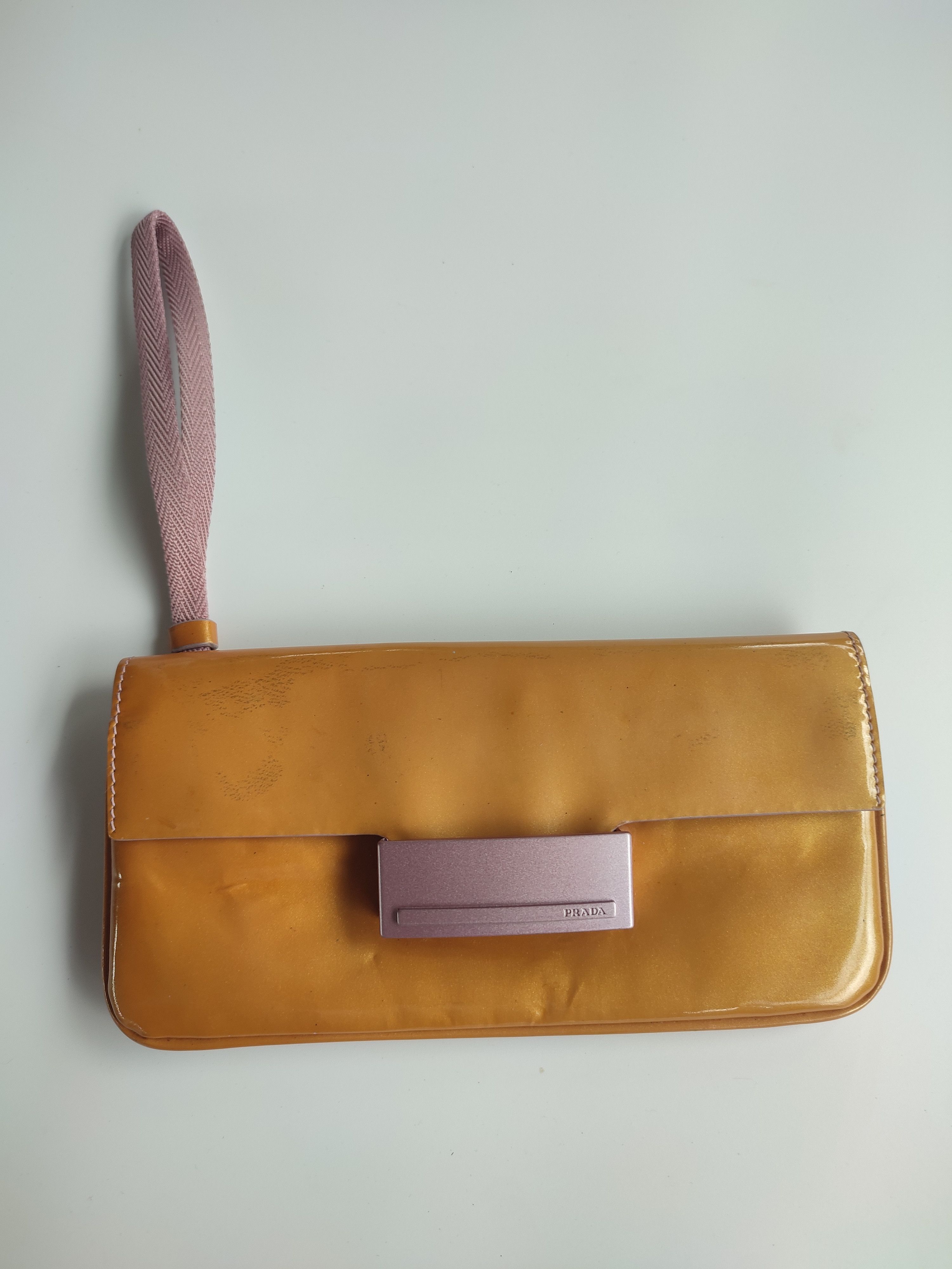 Prada AUTH PRADA GREEN MINT MINI CLUTCH BAG Size ONE SIZE - 1 Thumbnail