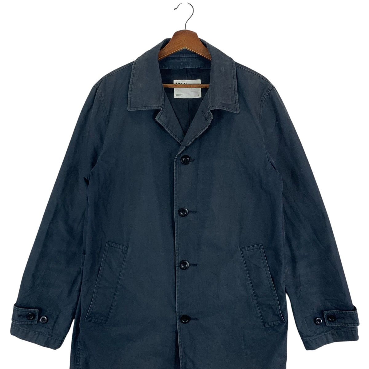 Margaret Howell VINTAGE MARGARET HOWELL BLACK OVERCOAT Size US L / EU 52-54 / 3 - 3 Thumbnail