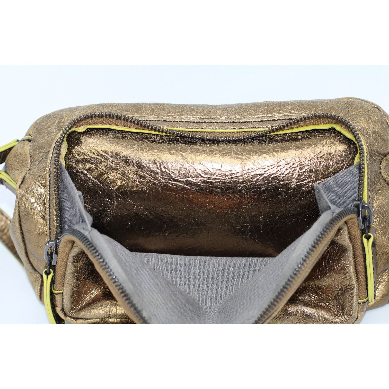 LIEBESKIND BERLIN LIEBESKIND Metallic Bronze Compartment Leather Crossbody Bag Size ONE SIZE - 6 Thumbnail