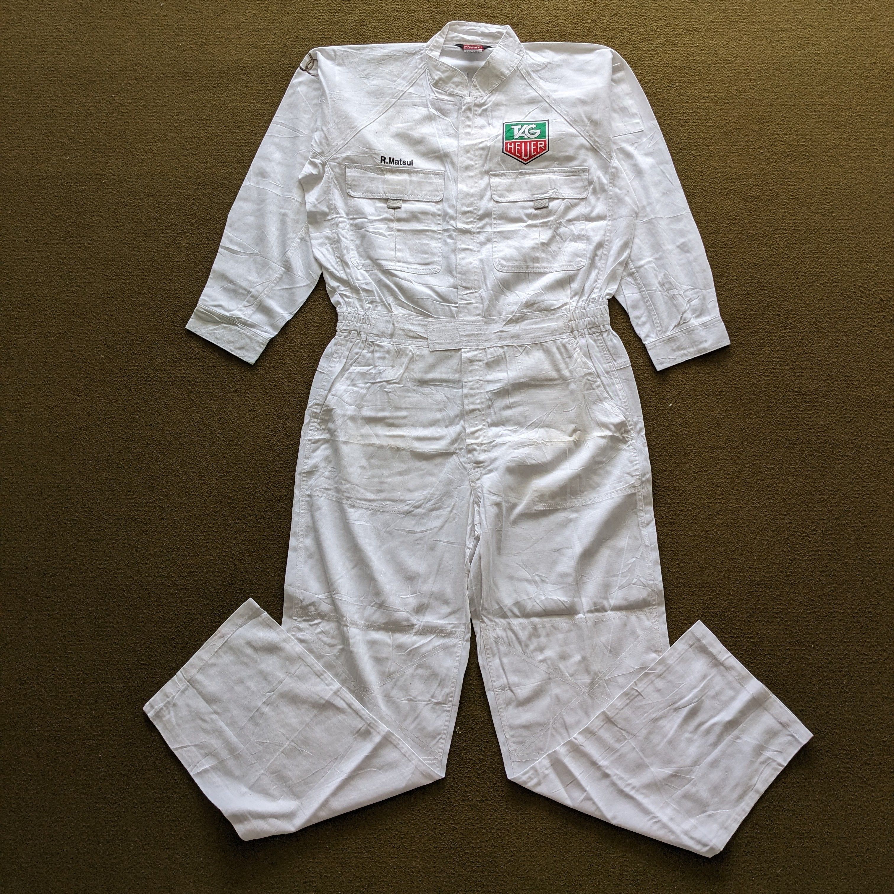 Vintage Vintage TAG HEUER Swiss Avant Coverall Workwear Jacket Size US L / EU 52-54 / 3 - 3 Thumbnail