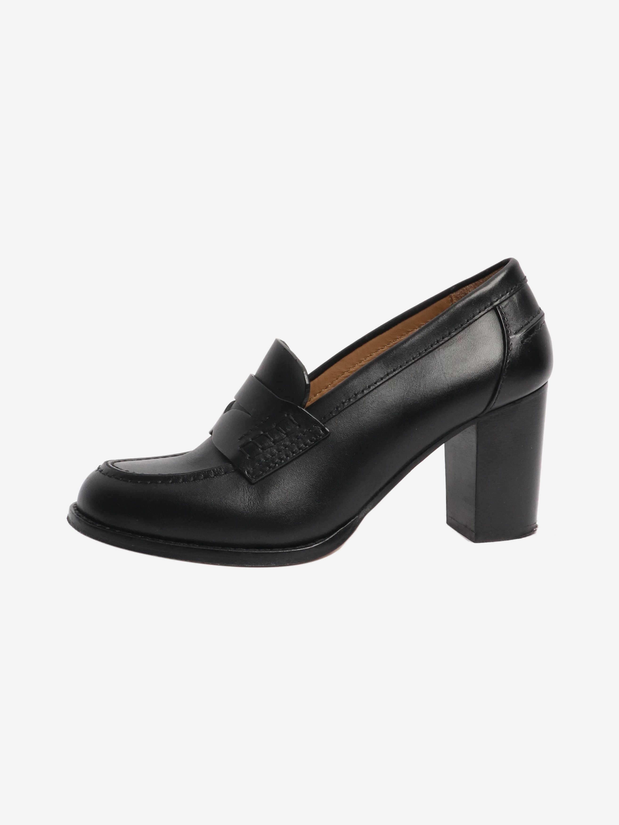 A.P.C. Black high-heel loafers - EU 38 Size US 7.5 / IT 37.5 - 1 Thumbnail