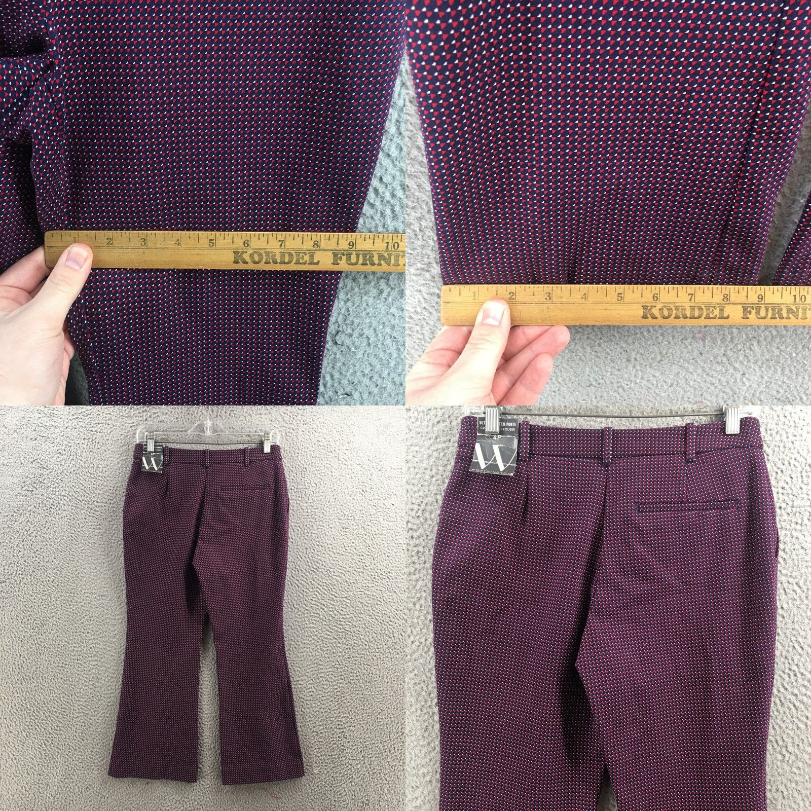 Worthington Worthington Crop Flare Trouser Pants Womens 4P Multicolor NEW Crop Flare Pants Women 4P Multicolor NEW Size 27" / US 4 / IT 40 - 8 Thumbnail