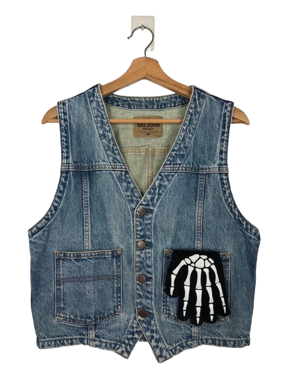 Japanese Brand 🔥90’s Big John USA Tank Top Denim Jeans Worker Size US M / EU 48-50 / 2 - 1 Thumbnail