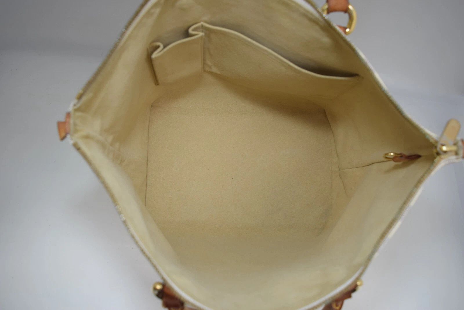 Louis Vuitton Auth Louis Vuitton Saleya MM Tote Bag Azur Canvas N51185 Size ONE SIZE - 15 Thumbnail