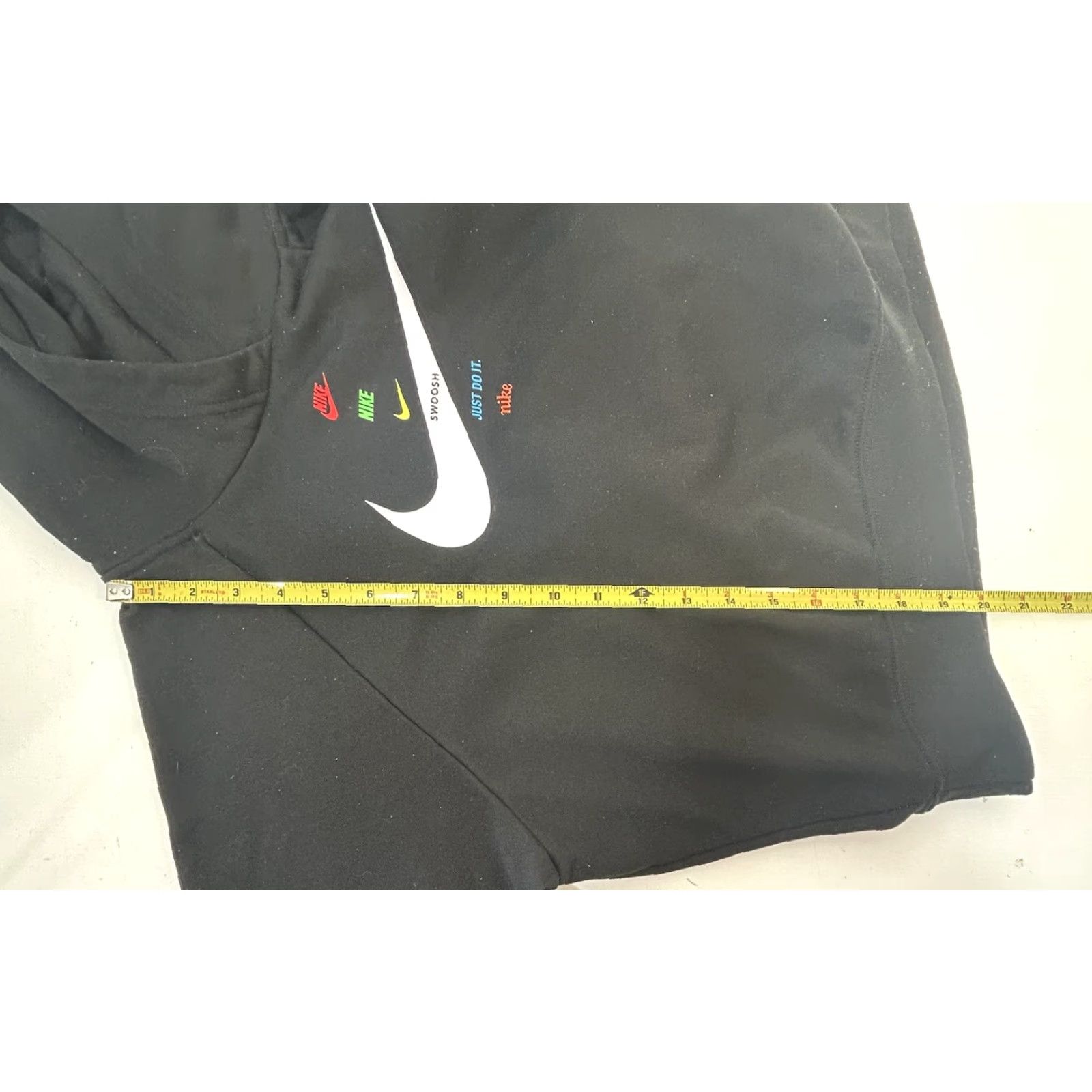 Nike Nike Fleece Hoodie Cropped Women M Black Center Swoosh DJ1123-011 Size M / US 6-8 / IT 42-44 - 7 Thumbnail