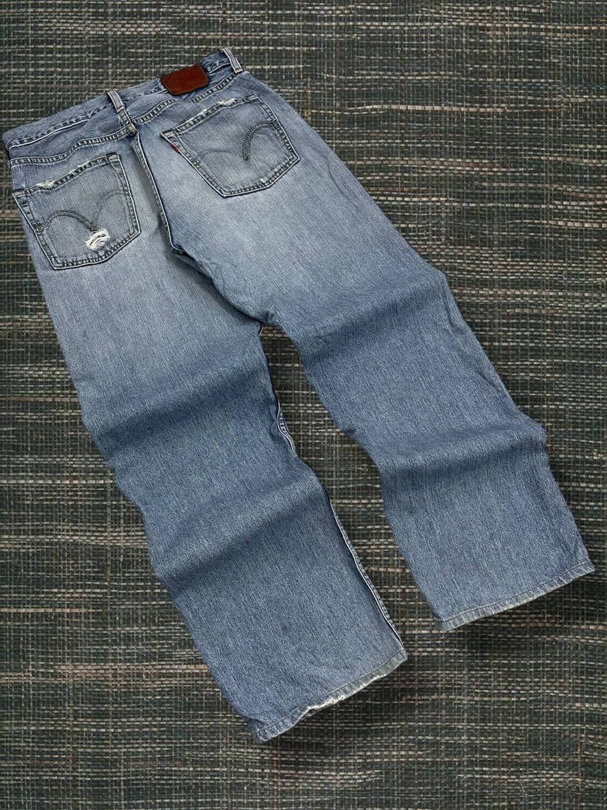 Levi's Vintage Clothing Vintage 1990S Designer Original Levis 503 Distressed Denim Size US 31 - 10 Thumbnail