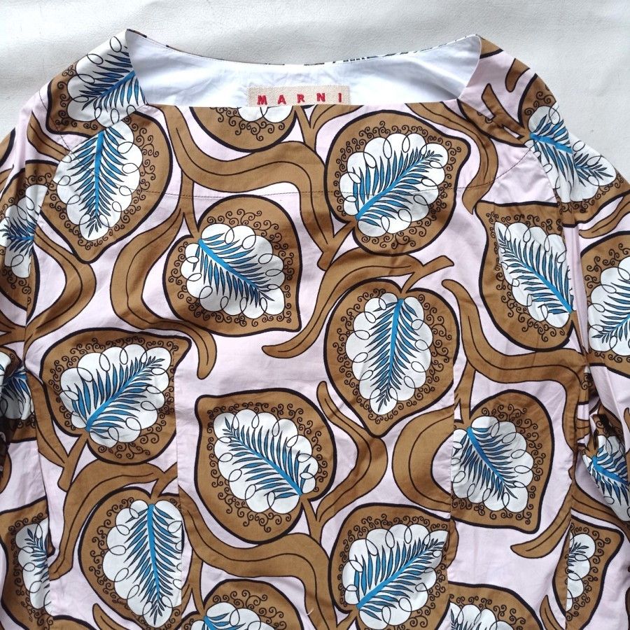 Marni marni floral print cotton top made in italy Size XS / US 0-2 / IT 36-38 - 2 Thumbnail