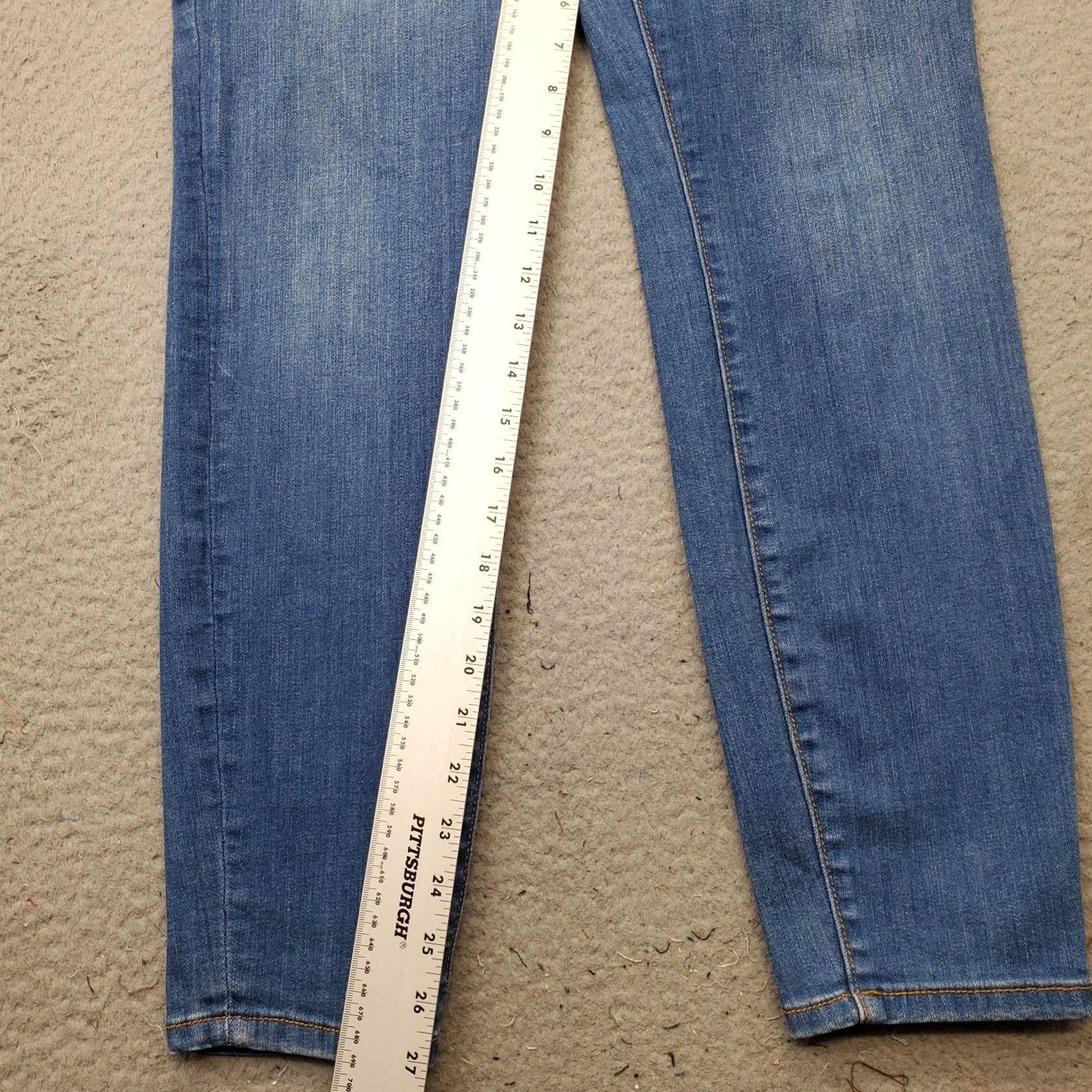 Vintage Pilcro Womens Jeans 31 Blue Denim Skinny High Rise 5-Pocket Stretch Regular Size 31 Womens Size 24" / US 00 / IT 34 - 4 Thumbnail