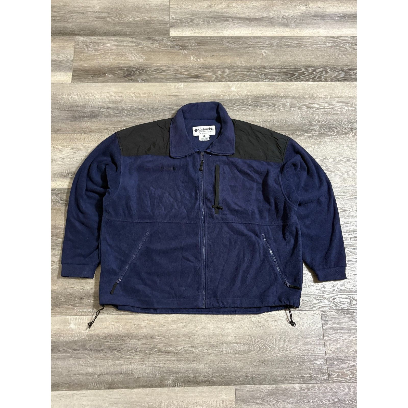 Columbia Vintage Columbia Navy Fleece Zip Up Jacket - Unisex XXL 2XL Size US XXL / EU 58 / 5 - 1 Thumbnail