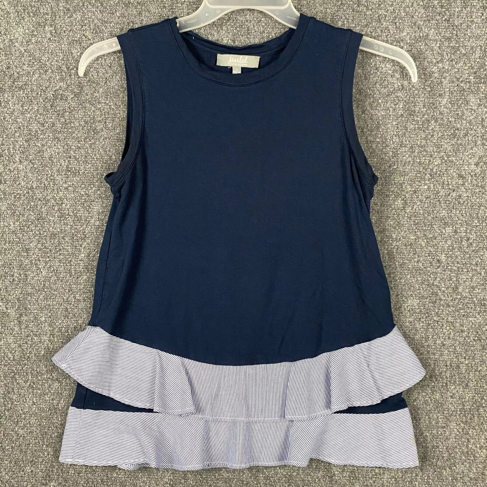 Other Marled Blouse Small Women's Sleeveless Blue Rayon Blend S Size S / US 4 / IT 40 - 1 Thumbnail