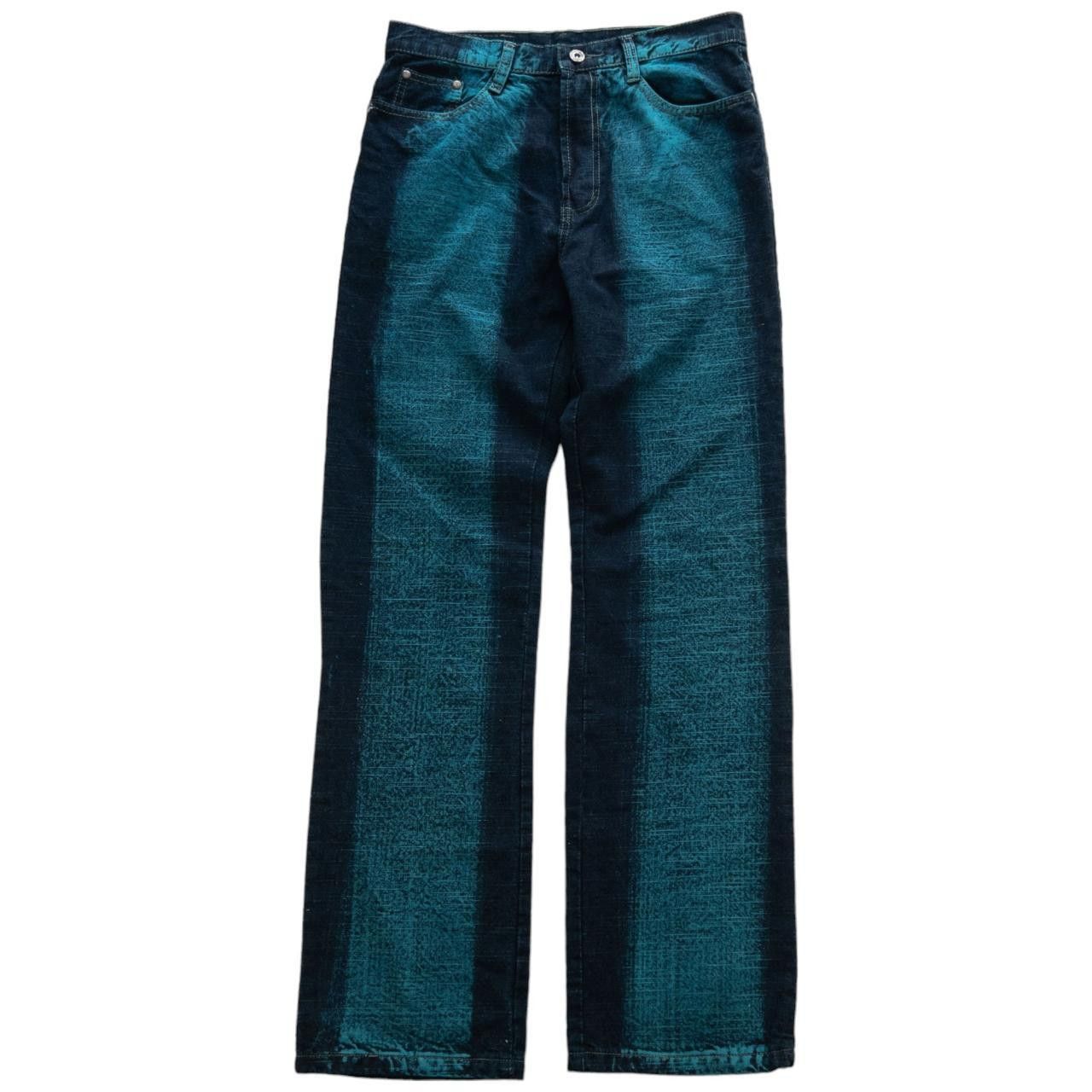 Other Vintage Campus Blue Dyed Strip Denim Jeans Size W30 Size US 30 / EU 46 - 3 Thumbnail