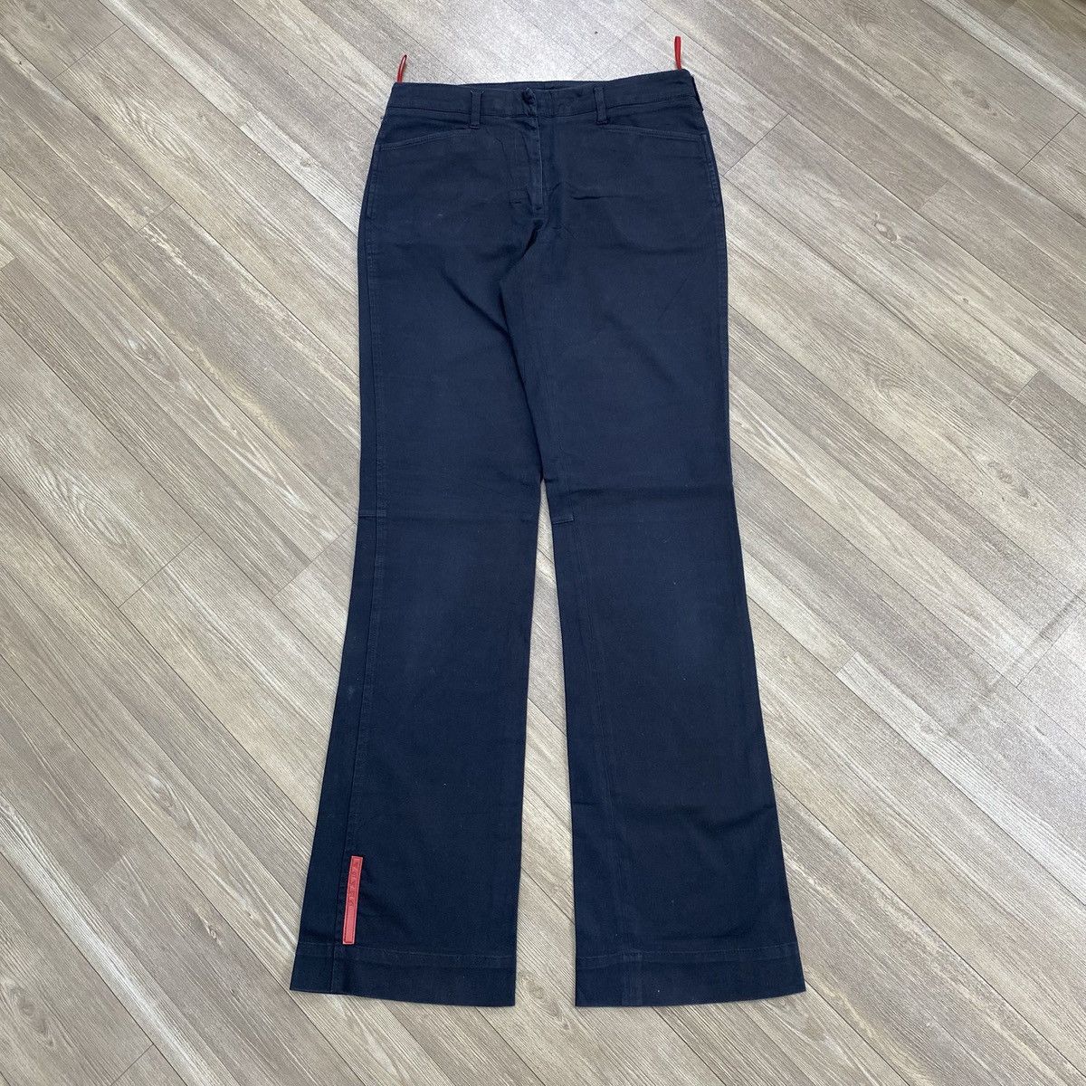 Prada Vintage Prada Flared Pants Trousers Luxury Italian Designer Size US 29 - 1 Thumbnail
