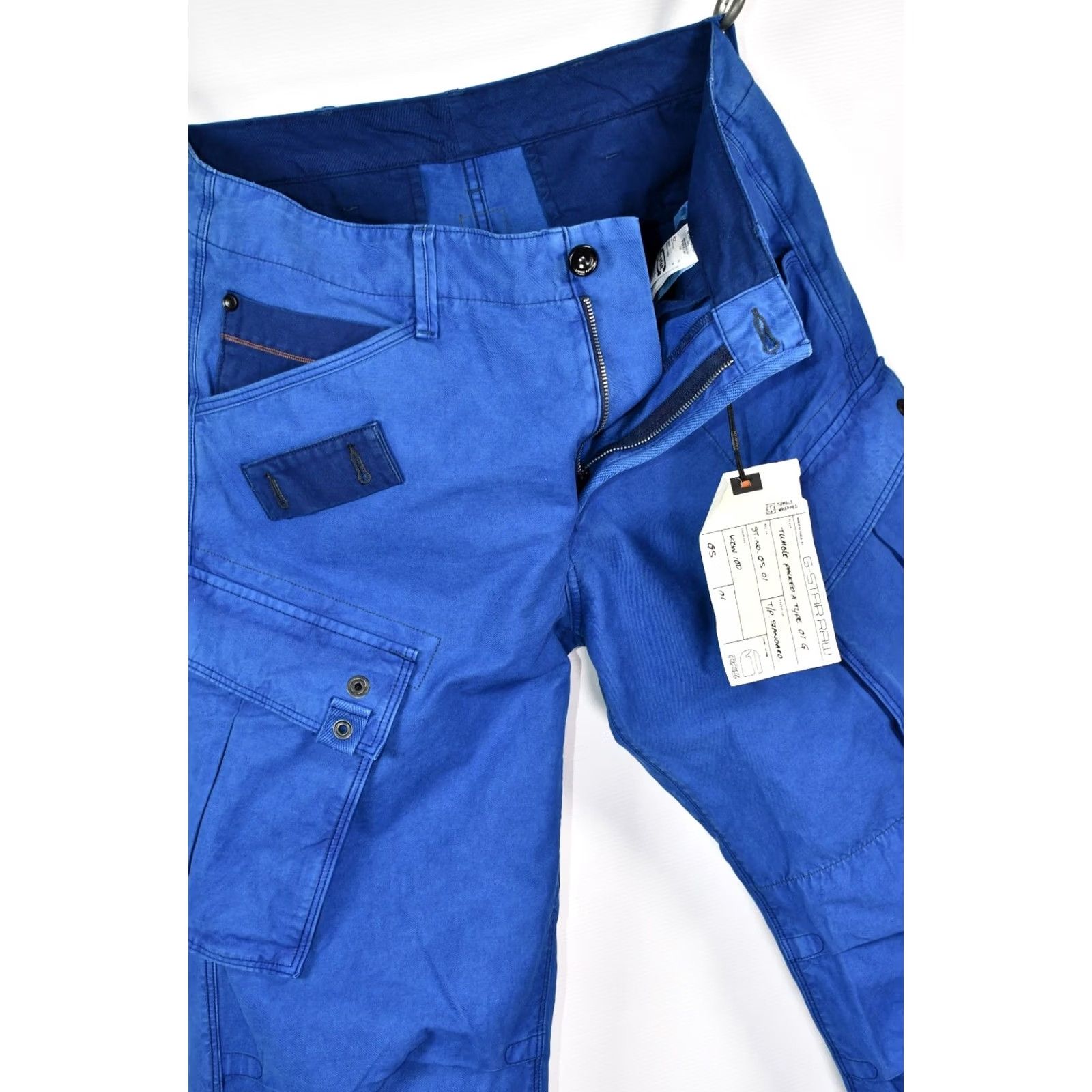 G-Star G-Star Cargo RCO Rovic Loose Deep Blue Men's W33 L32 Jeans Inseam 32 Cargo Style Pockets Regular Size 33 Blue Colored Size US 33 - 7 Thumbnail