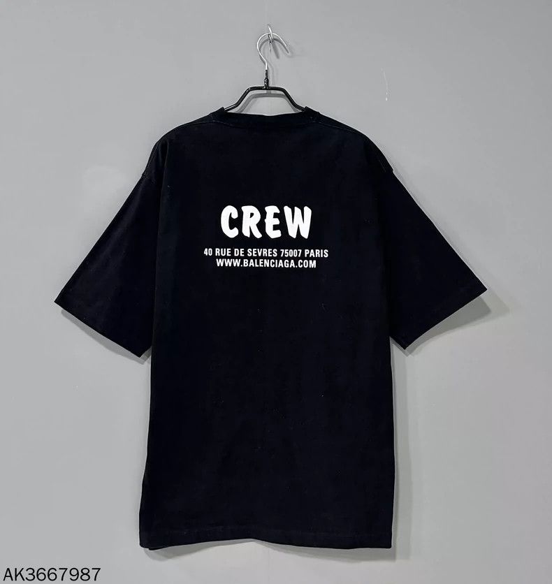 Balenciaga Balenciaga Crew printed logo short sleeves 2502-Nextarrow Size US XS / EU 42 / 0 - 1 Thumbnail