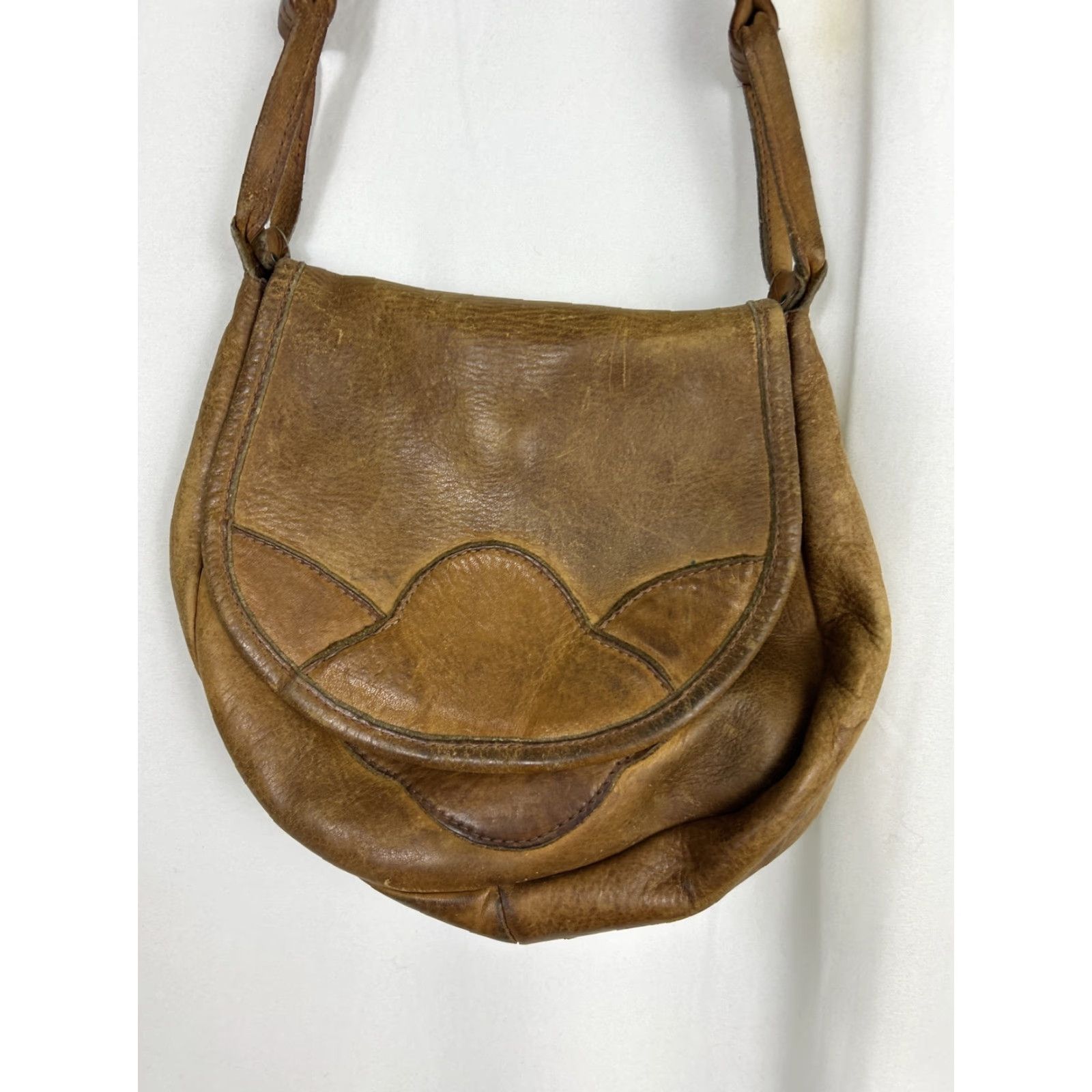 Vintage **Vintage Brown Leather Crossbody Purse Small** User: Vintage Brown Leather Crossbody Purse Small 7.5x7.5x3 Size ONE SIZE - 2 Thumbnail
