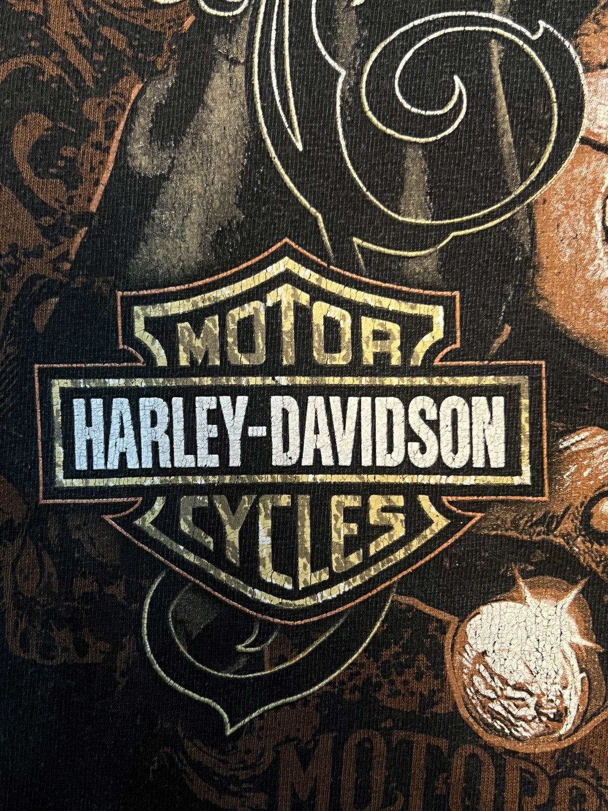 Harley Davidson Harley-Davidson Skull Print T-Shirt Size XL Size US XL / EU 56 / 4 - 4 Thumbnail