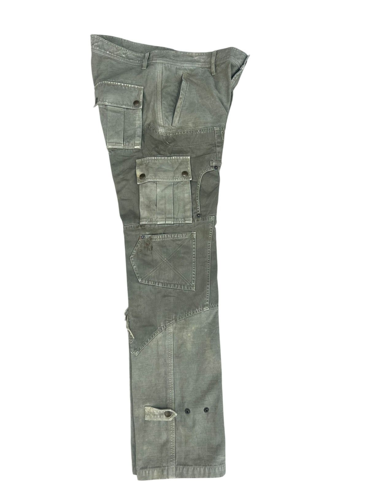 Kiminori Morishita HALB Japan Multi Pocket Fade Olive Green Trouser Pant Size US 32 / EU 48 - 20 Thumbnail