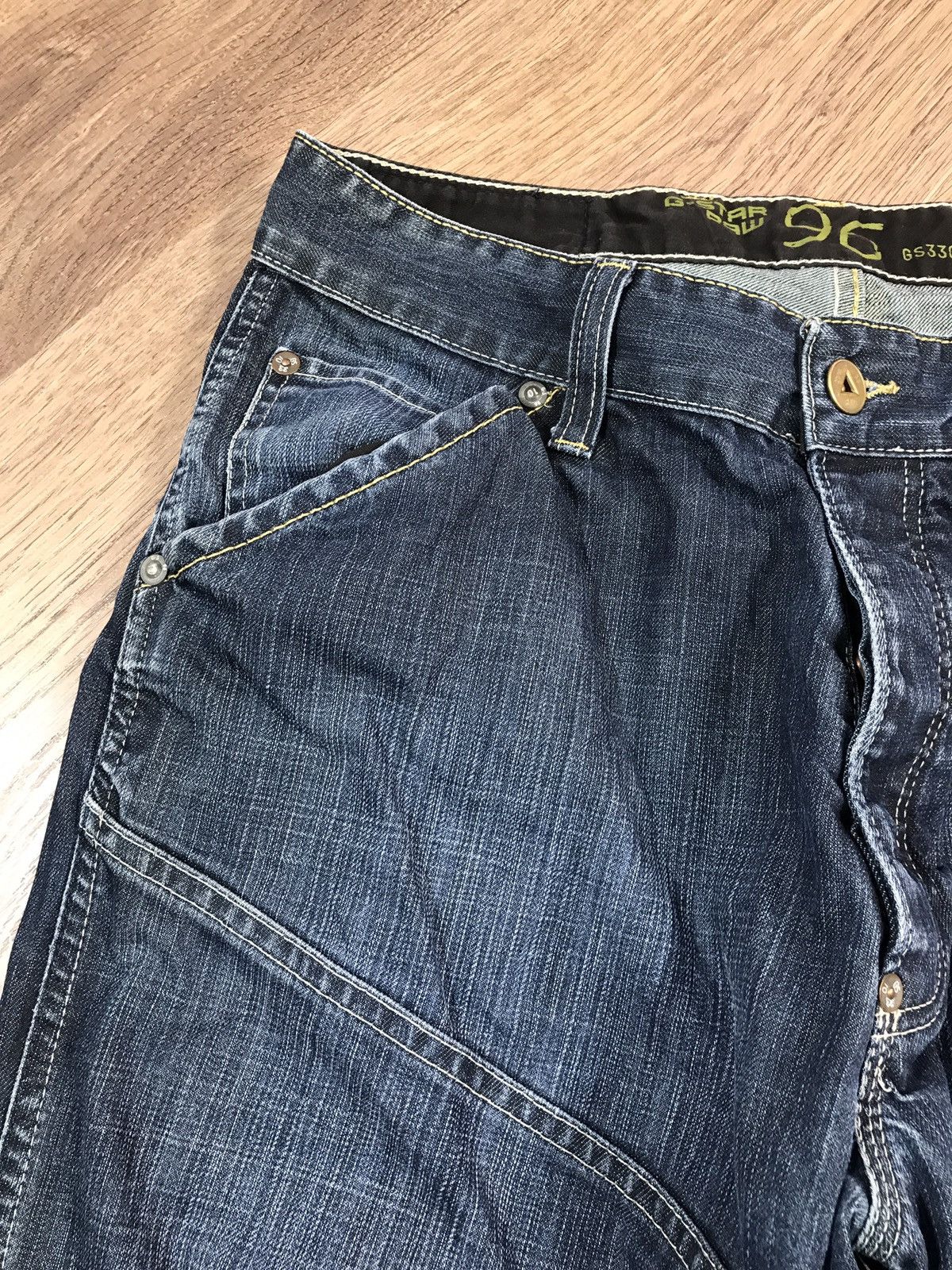 G-Star Vintage G Star Raw Elwood 96 Biker Jeans Y2K Size US 32 / EU 48 - 4 Thumbnail