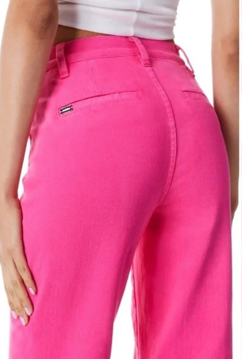 Alice + Olivia Alice + Olivia Wild Pink Soft Jean Pant Size 28" / US 6 / IT 42 - 3 Thumbnail
