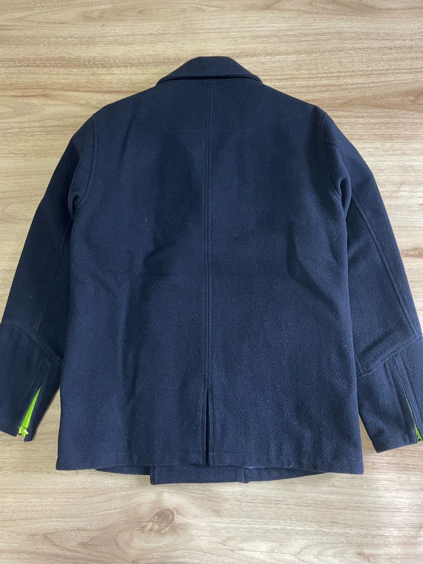 Fragment Design Black Double-Breasted Coat with Neon Zippers Size M Size US M / EU 48-50 / 2 - 2 Thumbnail