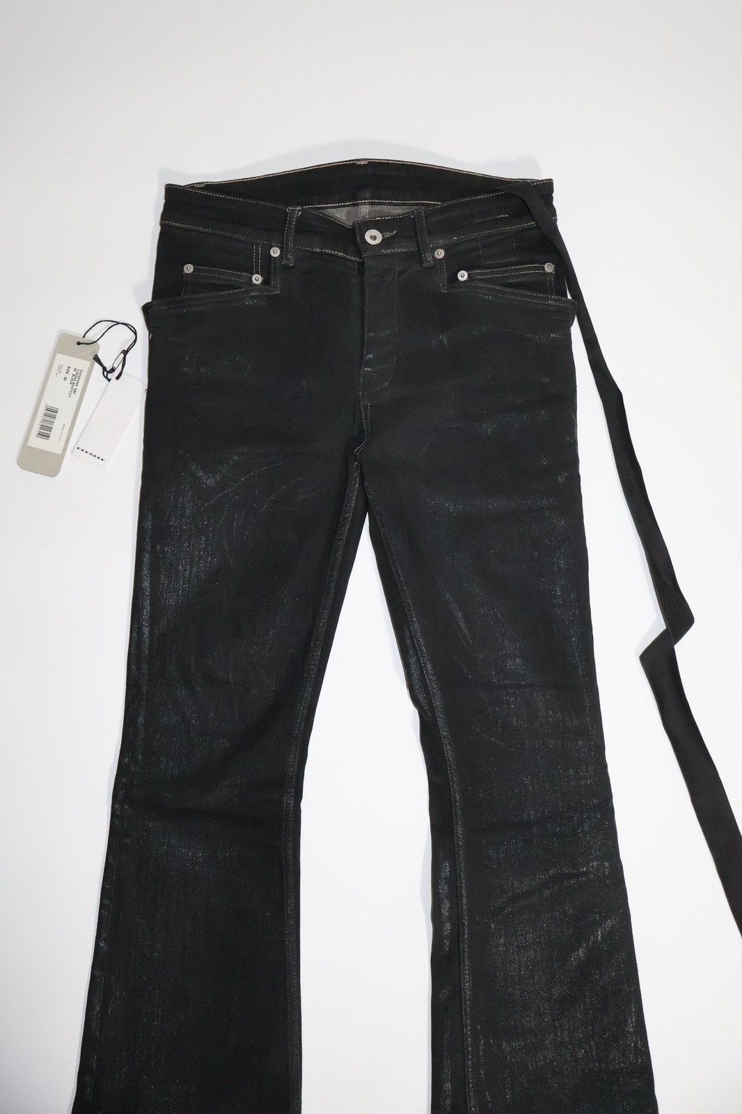 Rick Owens Rick Owens Waxed Coated Tyrone Bootcut Denim Size US 30 / EU 46 - 3 Thumbnail