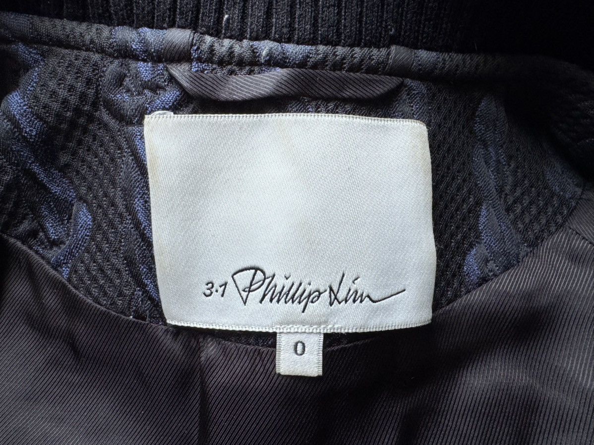 3.1 Phillip Lim VARSITY BOMBER Brocade Cable Print Black/Blue/Gold Size. Size XS / US 0-2 / IT 36-38 - 5 Thumbnail