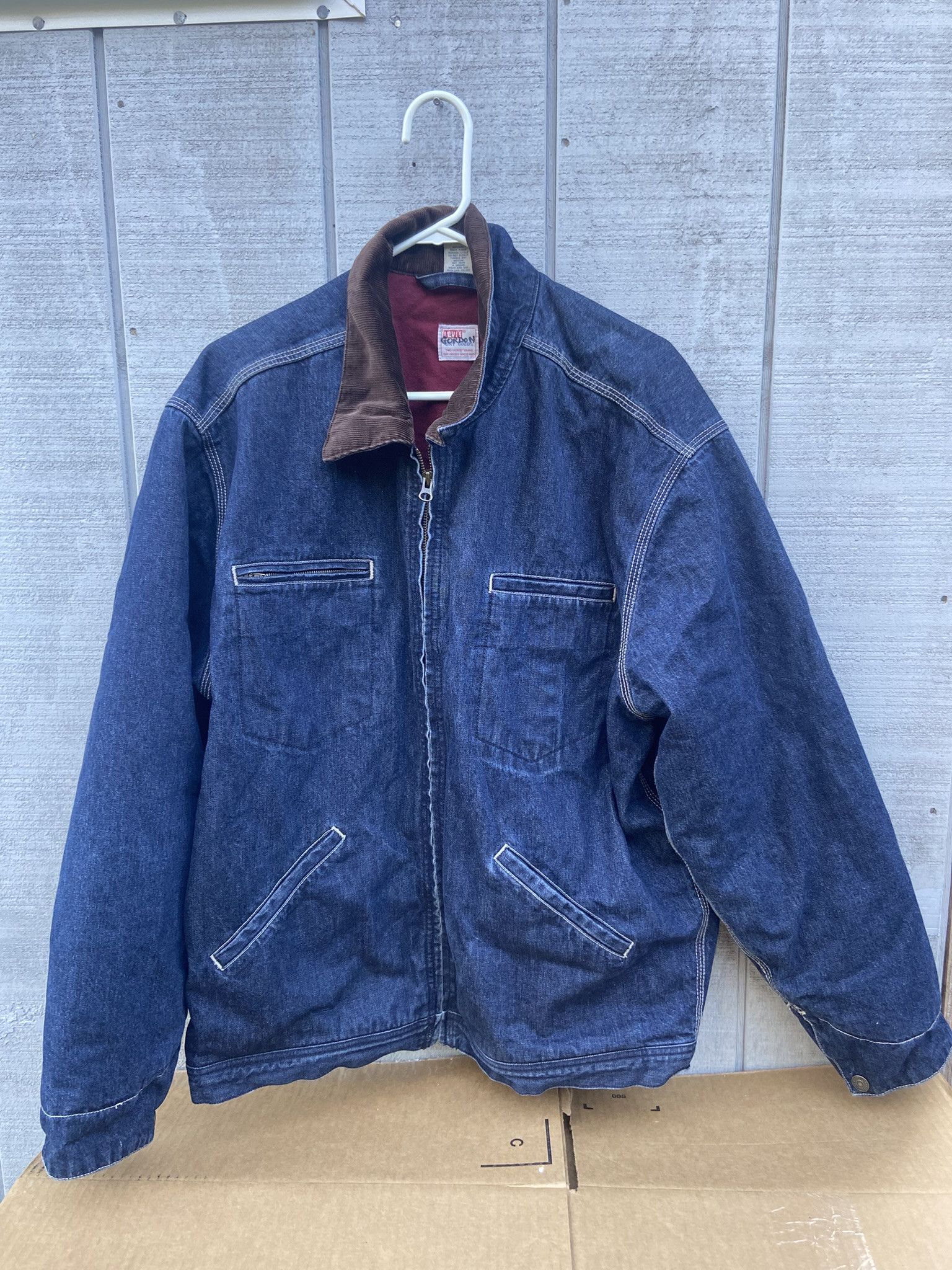 Levi's Vintage LEVIS Jean Jacket Men Large L Denim Chore Corduroy Size US L / EU 52-54 / 3 - 1 Thumbnail