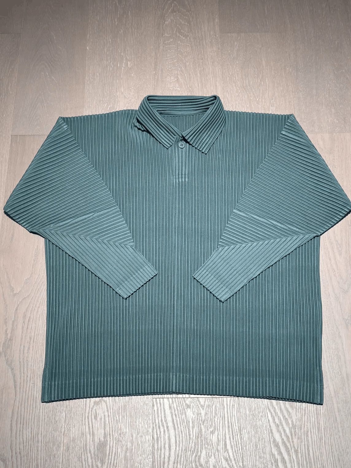 Issey Miyake Issey Miyake Issey Miyake Hoome Plisse Half Buttoned Jacke Size US M / EU 48-50 / 2 - 1 Thumbnail