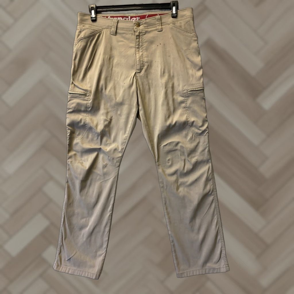 Wrangler VINTAGE Wrangler Cargo Pants Men's 36x32 All Terrain Gear Hiking Work Nylon Spandex Casual Outdoor Tan Size US 36 / EU 52 - 1 Thumbnail