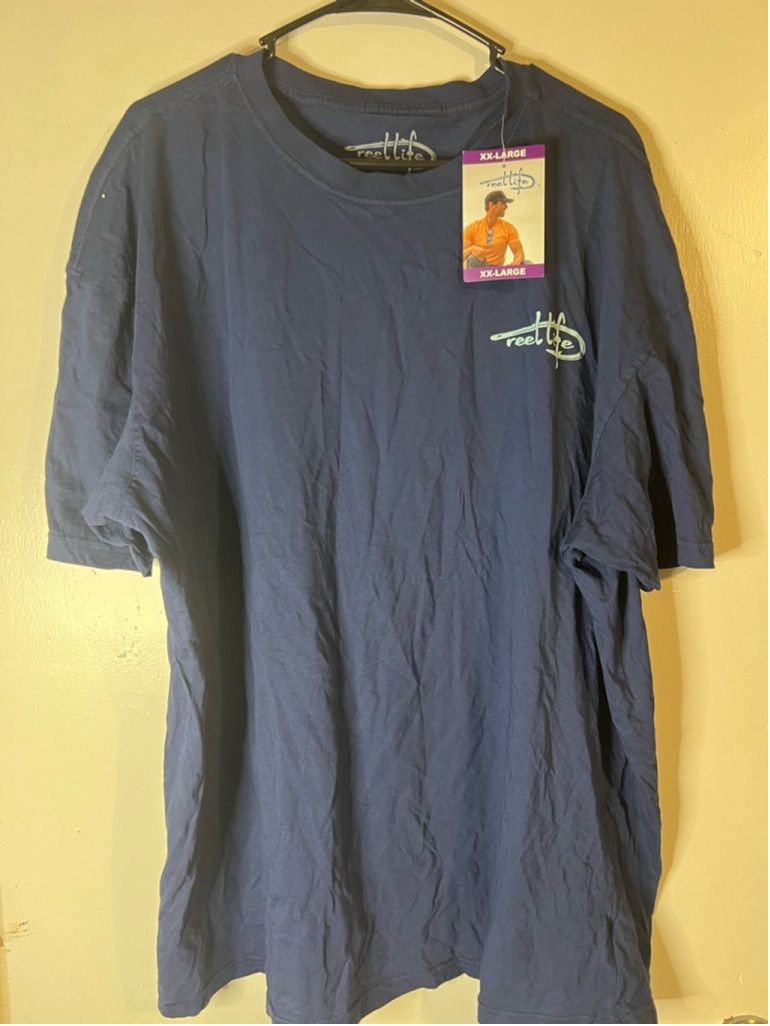 Other Men's Reel Life T-shirt XXL Blue Size US XXL / EU 58 / 5 - 1 Thumbnail
