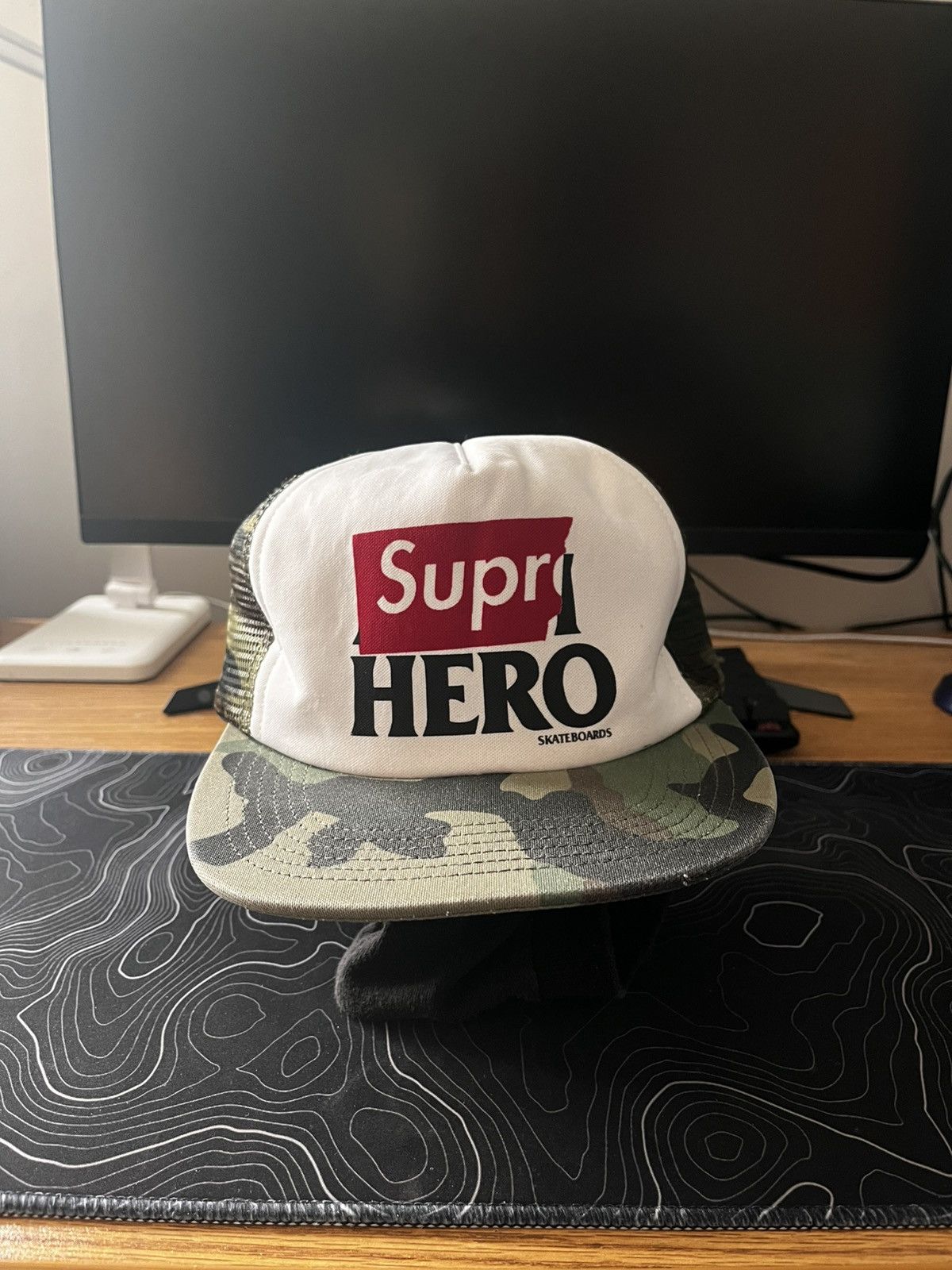 Antihero × Supreme Supreme x anti hero camo trucker hat | Grailed