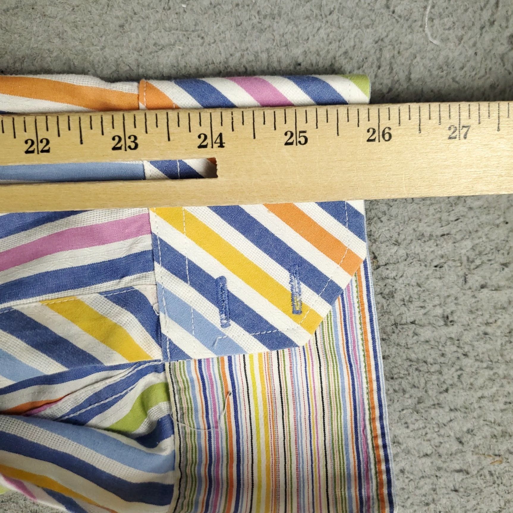 BUGATCHI Bugatchi Mens Shirt XL Blue Striped Button-Up Long Sleeve Casual Size US XL / EU 56 / 4 - 6 Thumbnail