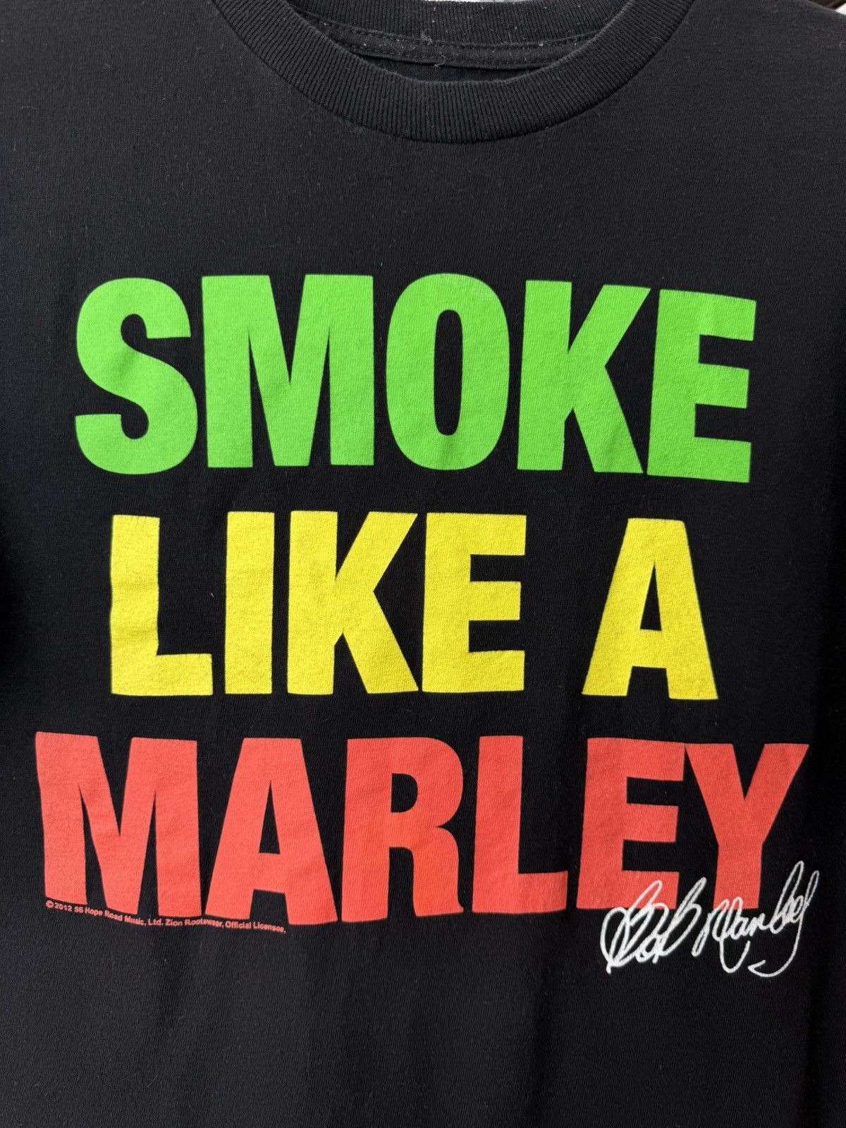 Bob Marley 2012 Vintage Smoke Like A Bob Marley T Shirt Size US M / EU 48-50 / 2 - 2 Thumbnail