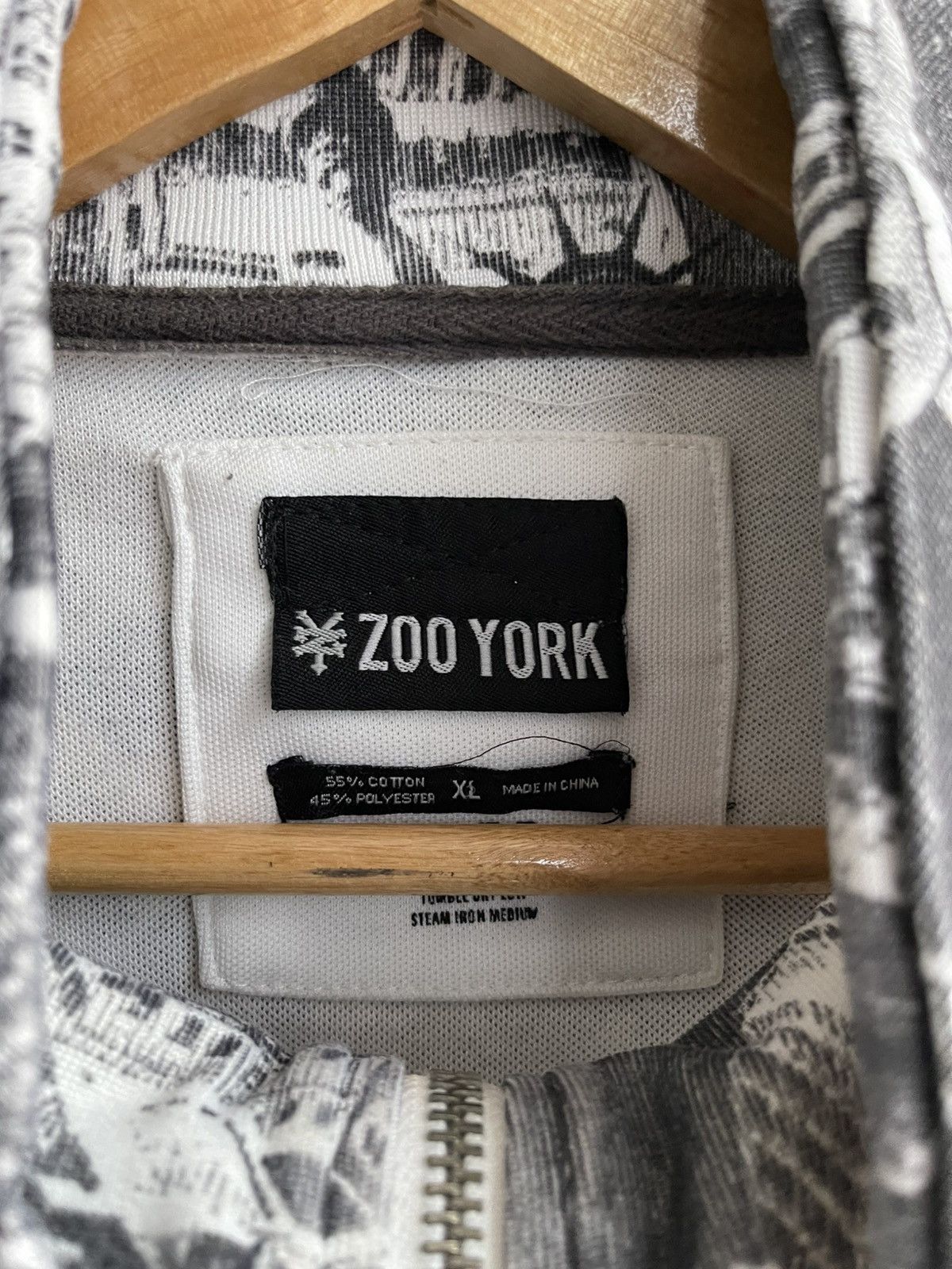 Zoo York Vintage Zoo York New York Landscape Zip Up Sweater Aop Size US XL / EU 56 / 4 - 4 Thumbnail